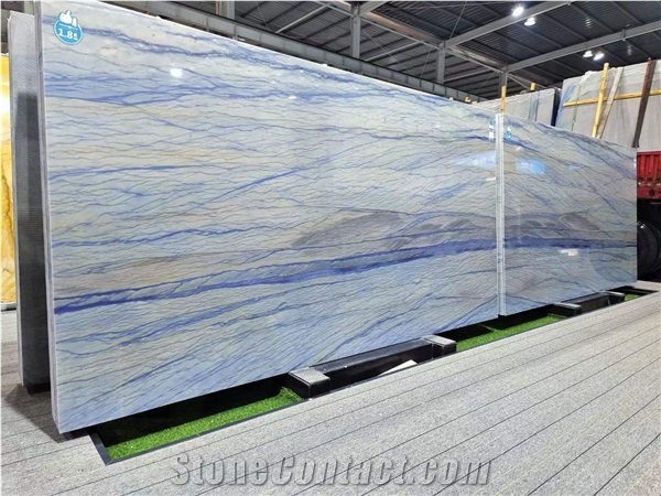 Good Quality Azul Macaubas Quartzite Slab For Sale