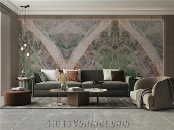 New Amazon Green Quartzite Slab