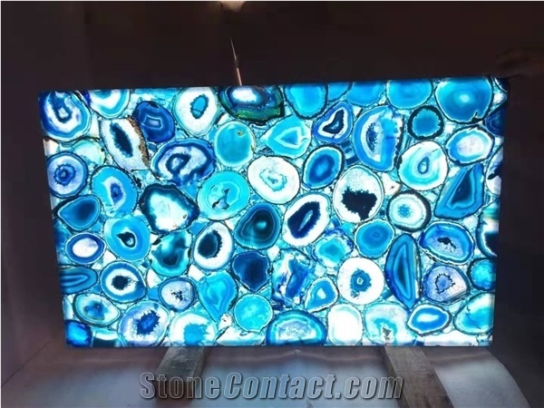 Blue Agate Semiprecious Stone,Optimustone Semiprecious Blue