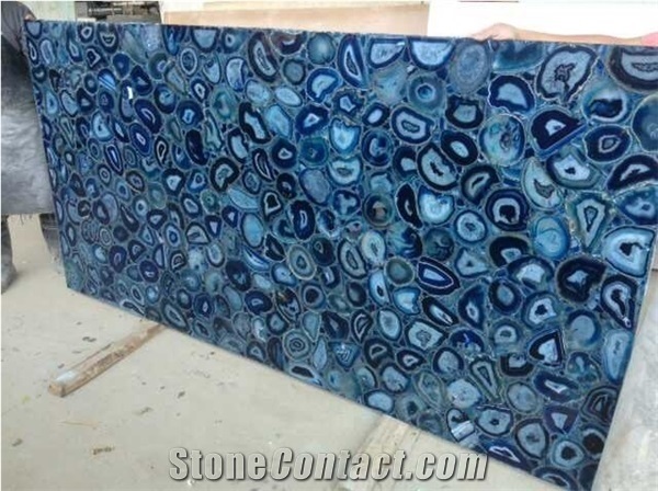 Blue Agate Semiprecious Stone,Optimustone Semiprecious Blue