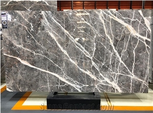 Carso Grey Marble Slab-Optimustone Carso Grey Marble