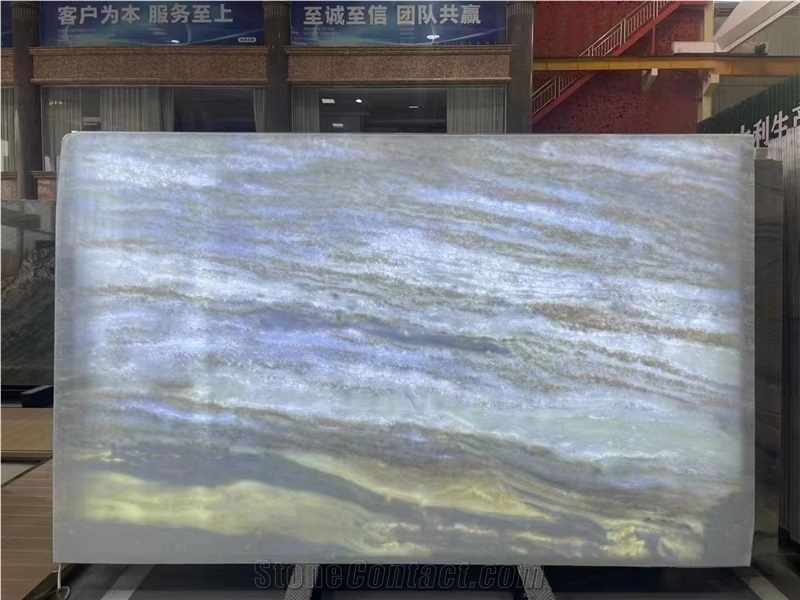 Cristalita Ocean Blue Marble,Optimustone Crystal Blue Slabs