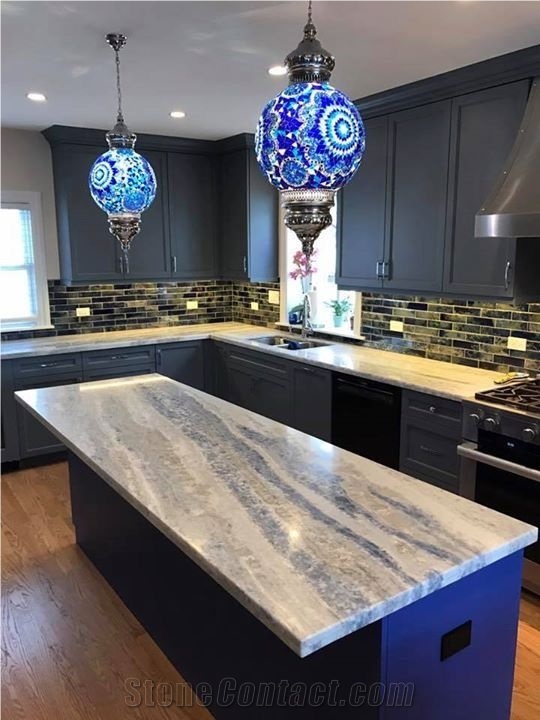 Cristalita Ocean Blue Marble,Optimustone Crystal Blue Slabs