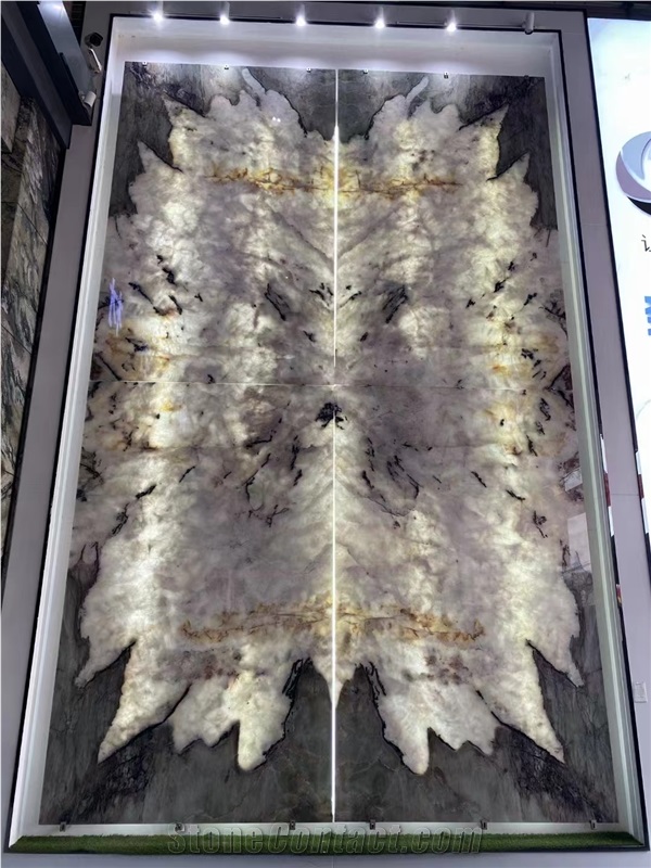 Optimustone Cristallo White Quartzite,Translucent White