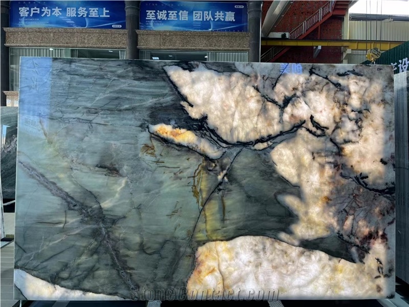 Optimustone Cristallo White Quartzite,Translucent White