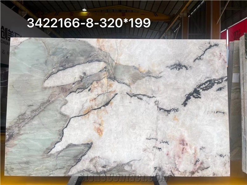 Optimustone Cristallo White Quartzite,Translucent White