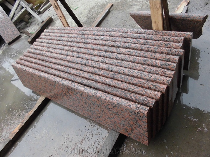 G562 Feng Ye Hong Granite Stair,Stair Treads,Stone Steps