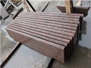 G562 Feng Ye Hong Granite Stair,Stair Treads,Stone Steps