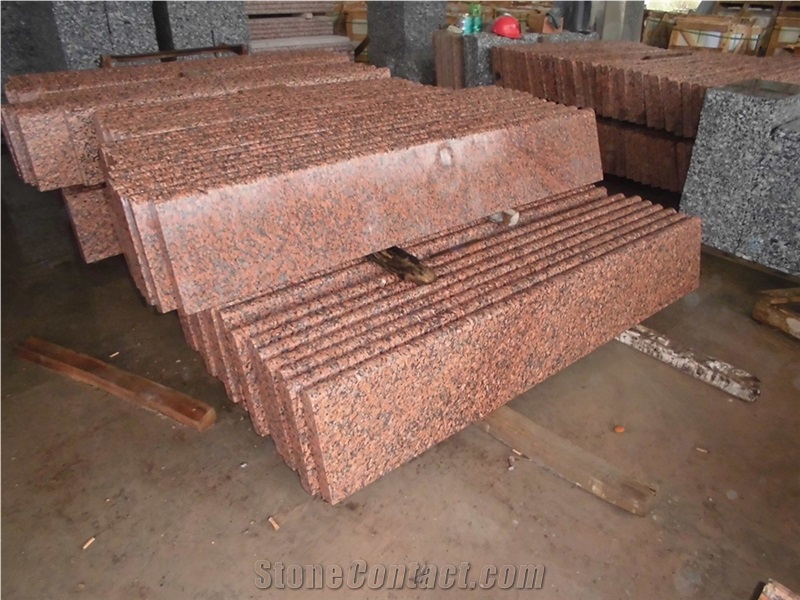 G562 Feng Ye Hong Granite Stair,Stair Treads,Stone Steps