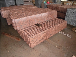G562 Feng Ye Hong Granite Stair,Stair Treads,Stone Steps