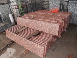 G562 Feng Ye Hong Granite Stair,Stair Treads,Stone Steps