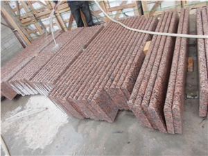 G562 Feng Ye Hong Granite Stair,Stair Treads,Stone Steps