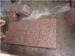 G562 Feng Ye Hong Granite Tiles, Maple Red Granite Slabs