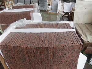 G562 Feng Ye Hong Granite Tiles, Maple Red Granite Slabs