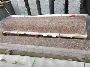 G562 Granite, Maple Red Granite Stair, Step & Risers