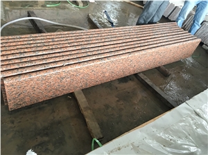 G563 Sanbao Red Granite Stair,Stair Treads,Stone Steps
