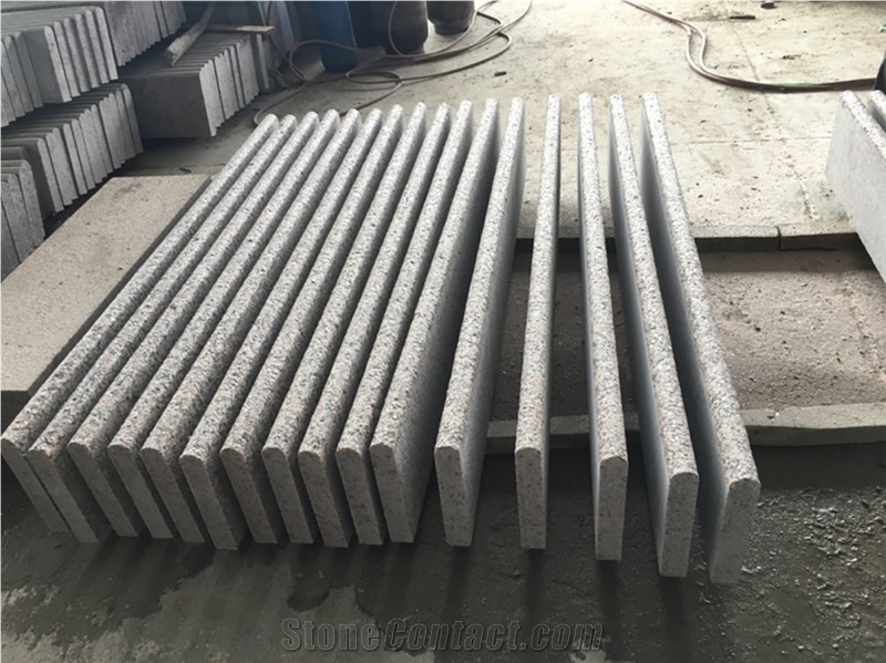 G563 Sanbao Red Granite Stair,Stair Treads,Stone Steps