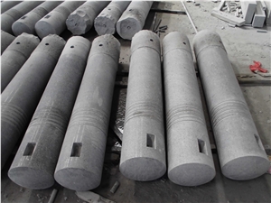 G601 Granite Car Parking Bollards, Cylinder Parking Bollards