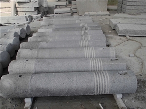 G601 Granite Car Parking Bollards, Cylinder Parking Bollards