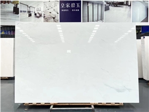 Polished Han White  Marble Tiles, Royal White Marble For Tabletops