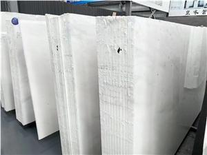 Polished Han White  Marble Tiles, Royal White Marble For Tabletops