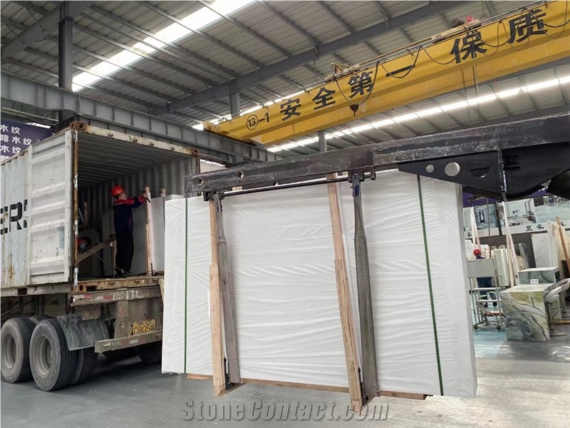 Polished Han White  Marble Tiles, Royal White Marble For Tabletops