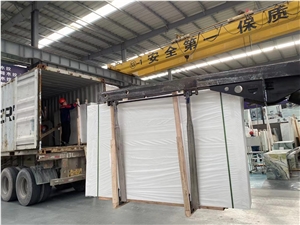 Polished Han White  Marble Tiles, Royal White Marble For Tabletops