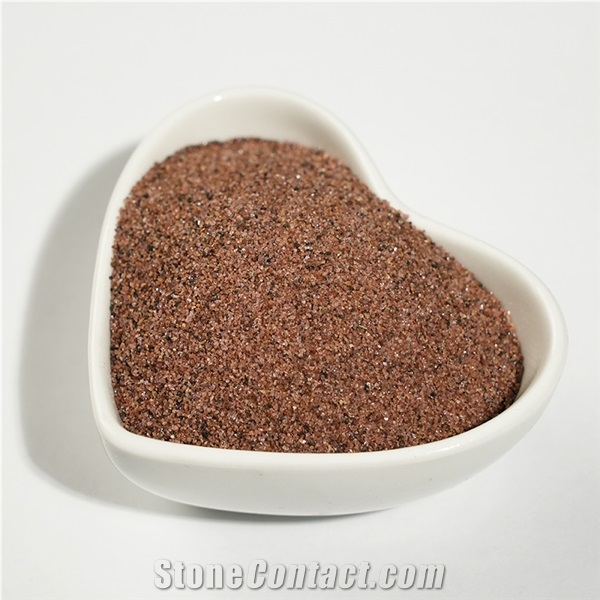Sandblasting Material Pink Alluvial Garnet Sand 30/60 Mesh