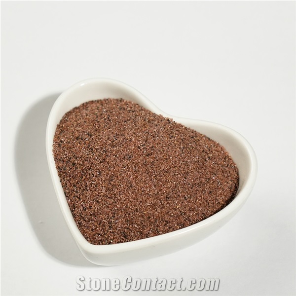 Sandblasting Material Pink Alluvial Garnet Sand 30/60 Mesh