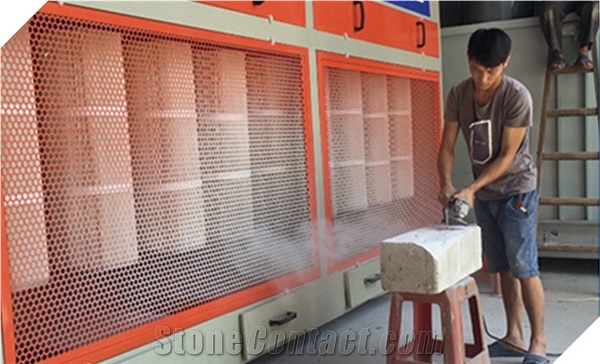 Dry Type Dust Collector Booth For Stone Marble Granite