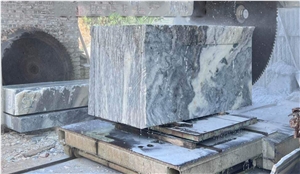 Vietnam Cloud Crystal White Marble Block
