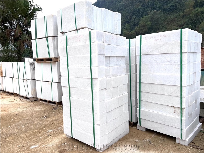 Vietnam Crystal White Marble Block