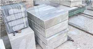 Vietnam Cyan Hill Crystal White Marble Blocks