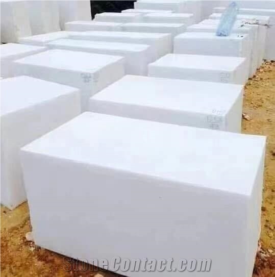 Vietnam Snow White Marble Blocks