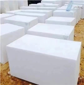 Vietnam Snow White Marble Blocks