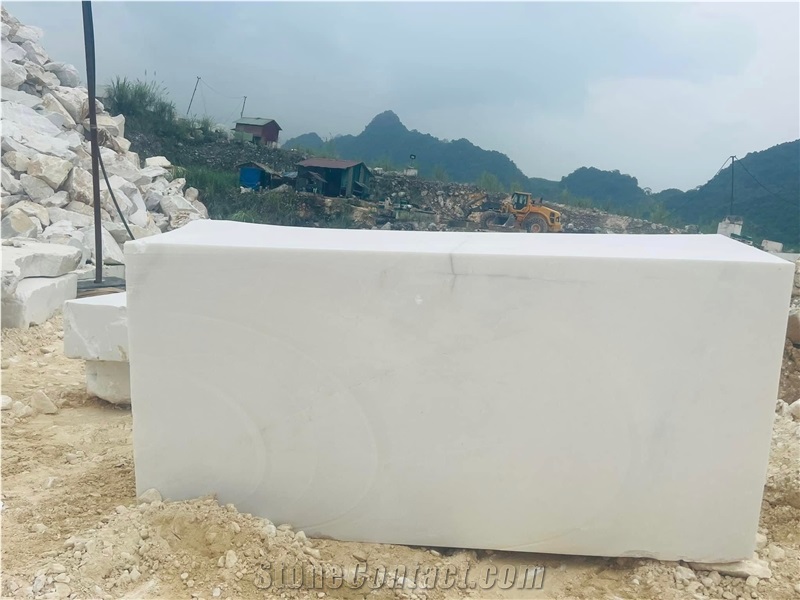 Vietnam Snow White Marble Blocks