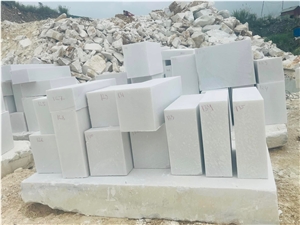 Vietnam Snow White Marble Blocks