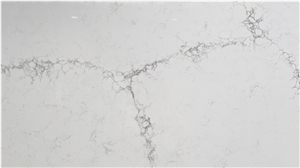 M308 Mysterio White Marble Look Calacatta Quartz Hot Selling