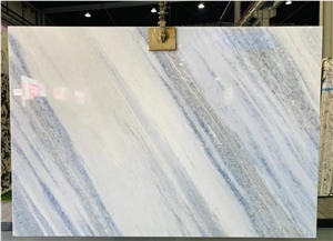 Blue Crystal Quartzite Translucent Slabs Cristallo Blue