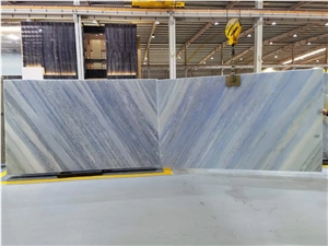Blue Crystal Quartzite Translucent Slabs Cristallo Blue