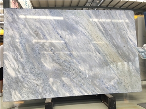 Blue Crystal Quartzite Translucent Slabs Cristallo Blue
