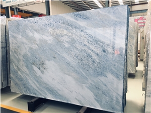 Blue Crystal Quartzite Translucent Slabs Cristallo Blue