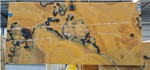 Orange Onyx Honey Color Yellow Onyx Big Slabs