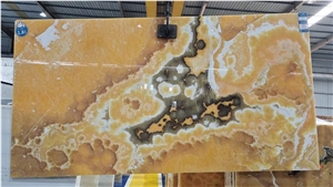 Orange Onyx Honey Color Yellow Onyx Big Slabs