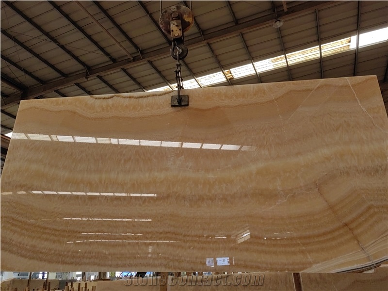 Yellow Honey Onyx Big Slabs