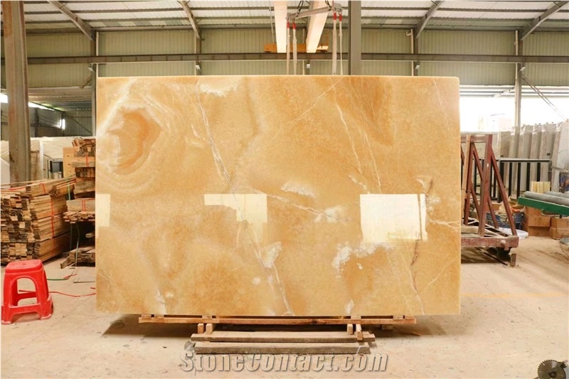 Yellow Honey Onyx Big Slabs