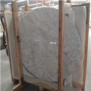 Carrara Marble Rounded Coffee Table Top
