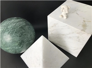 Designer Marble Coffee Table, Morden Glass Table With Ball