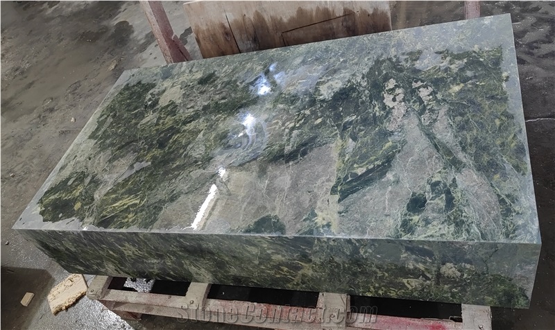 Exclusive Green Marble Coffee Table, Designer Marble Table