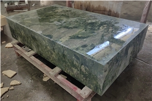 Exclusive Green Marble Coffee Table, Designer Marble Table